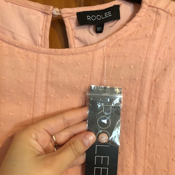 NWT Roolee Drop Waist Peplum baby Doll Top - Picture 7 of 10